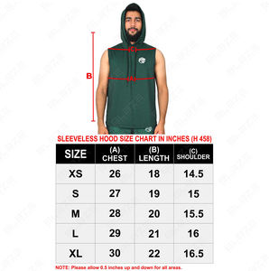 Sudadera sin mangas con capucha elástica para hombre Chaleco de fitness al aire libre con mangas cortas con capucha sudaderas con capucha - Product Image 6