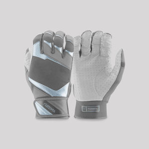 Venta caliente Guantes de bateo de béisbol de cuero Premium Jóvenes y adultos Antideslizante Agarre superior Logotipo personalizado Guante de diseño - Product Image 1