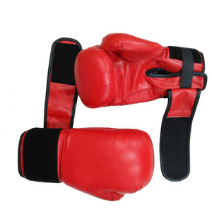 Gants de boxe en cuir confortables avec logo personnalisé Gants d'entraînement en Offre Spéciale Stock en cuir confortable pour la boxe d'arts martiaux - Product Image 3