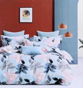 ผ้าคลุมเตียงผ้าฝ้ายขนาดคิงไซส์พร้อมปลอกหมอนผ้าปูที่นอนสีแดงสำหรับใช้ในบ้าน - Product Image 3