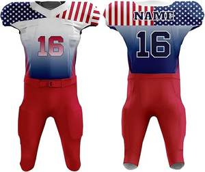 Uniforme de Fútbol Americano Cómodo y Transpirable Más Vendido, Nuevo Diseño, Uniformes de Fútbol Americano Estampados por Sublimación - Product Image 4