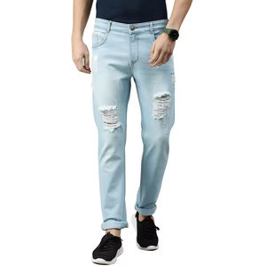 Jeans de Mezclilla Rectos para Hombre, a la Moda, Nuevos, en Grandes Cantidades, de Primera Calidad, Transpirables, de Algodón, Personalizables - Product Image 1