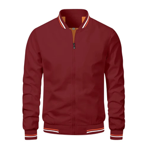 Chaqueta Bomber Impermeable de Lona 100% Algodón Personalizable para Hombre, Estilo Hip Hop Oversize con Capucha, para Parejas Universitarias, Formal - Product Image 2