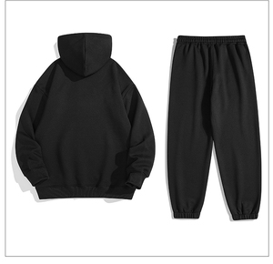 Conjunto de Sudadera con Capucha y Pantalones Oversize Personalizado, Chándal Casual Urbano para Hombre, Sudadera con Hombros Caídos, 100% Algodón para Otoño - Product Image 4