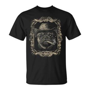 T-shirt grafica da uomo Pug Dad per gli amanti, maglietta promozionale regalo per la festa del papà - Product Image 1