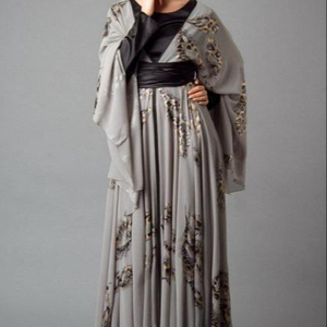 Abaya pour femme musulmane en tissu doux style printemps pour le Moyen-Orient - Product Image 1