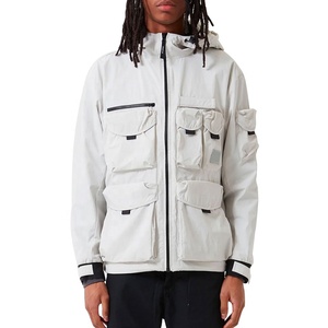 Cortavientos impermeable con logotipo personalizado para hombre, chaqueta de trabajo al aire libre, Deportes, a prueba de viento, elástica, de utilidad, para invierno - Product Image 1