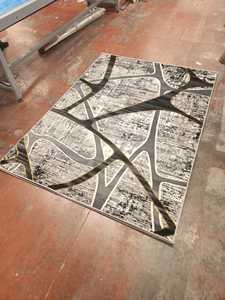 Alfombra Turca de Poliéster Jacquard Adiva, Hecha a Máquina, de Pelo Alto, Acolchada, Reversible, Lavable, Antideslizante y Resistente a las Manchas - Product Image 2