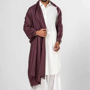 Men Premium Solid Wool <b>Shawl</b> Winter Soft Warm Breathable Traditional Elegant <b>Wrap</b> - Product Image 1