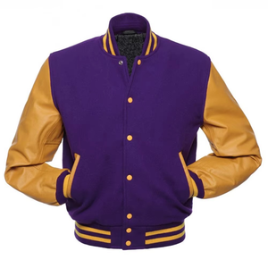 Chaqueta Universitaria de Béisbol Personalizada, Bordado Chenille, Lona, Relleno de Algodón, Chaqueta de Invierno con Letras Impresas - Product Image 4