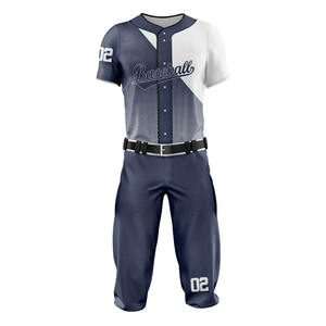 Uniformes personalizados en blanco famosos más nuevos uniformes de béisbol de impresión personalizada de buena calidad - Product Image 1