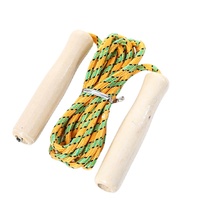 Cuerda de Saltar con Mango de Madera y Logotipo Personalizado para Boxeo, Fitness, Ejercicio, Gimnasio, Deportes, Alta Calidad, Portátil, Longitud Ajustable