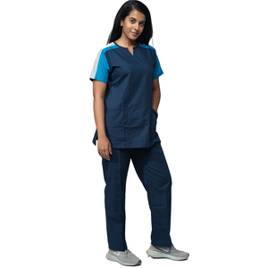 Uniforme d'infirmière de couleur personnalisée, taille plus, dernier modèle, pour femme, style luxueux, marque privée, combinaison de travail pour femme - Product Image 3
