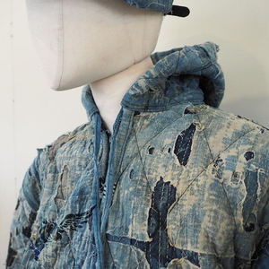 แจ็คเก็ตยีนส์ผู้ชายแบบลำลอง รุ่น OEM ปี 2026 แบบมีซิป  พร้อมฮู้ด  ลายนูน  มีตัวอย่างให้ฟรี - Product Image 5