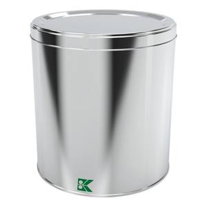 Boîte en métal pour aliments pour animaux de compagnie Kontensan, cylindre, 4 litres, modèle L420, fabrication turque, 175xH180mm - Product Image 1
