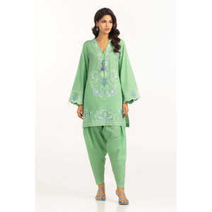 Conjunto de crepé para primavera/verano con cuello cuadrado, tallas XS-XL para damas - Product Image 4