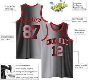 Conjuntos estampados de equipos de baloncesto americanos transpirables, camisetas deportivas ajustadas personalizadas para hombres y mujeres al por mayor - Product Image 4