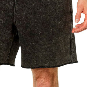 Shorts respirants de lavage à l'acide de produit tendance supérieur pour le dernier short de ceinture de cordon lourd de conception des hommes pour les hommes - Product Image 4