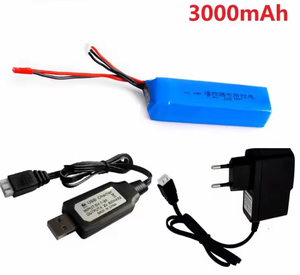 Upgrade 3000mAh 7.4V Rechargeable LiPo Battery Frsky Taranis X9D Plus <b>Transmitter</b> Toy Accessories Charger Made in China - Product Image 5