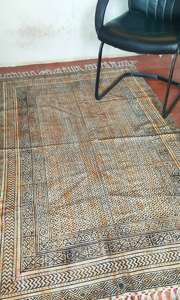 Détail Brodé Designer Tapis Main Bloc Impression Motif Tapis 100% Coton Matériel Tapis Maison et Jardin Décor Tapis - Product Image 4