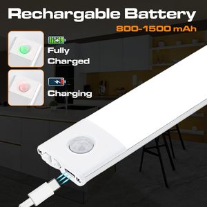 Clar-hiện đại dưới tủ <span class=keywords><strong>Led</strong></span> cảm biến ánh sáng lên không dây có thể sạc lại từ tính chiếu sáng cho tủ quần áo nhà bếp 10 20 30 40 cm - Product Image 3