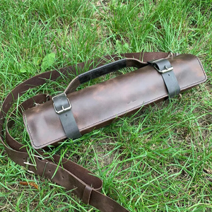 Sac de couteau de chef de style vintage en cuir véritable léger PK personnalisé/rouleau nouveau modèle de LKR-0213 durable avec support OEM - Product Image 1