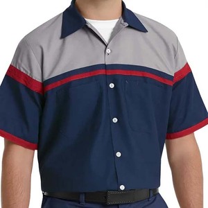 New Summer Short Sleeve Shirt Striped Plaid Men's Shirts Casual Workwear <b>Polo</b> Shirts Contrast Color - Product Image 4