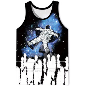 RIFAT SPORTS WEAR Débardeurs pour hommes personnalisés imprimés, respirants, légers, à séchage rapide, écologiques, en polyester/coton, décontractés 2025 - Product Image 2
