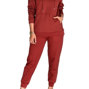 Chándal Deportivo de Invierno Personalizado con Capucha, Talla Grande, Estampado, Secado Rápido, Transpirable, para Mujer, Ropa Deportiva de Felpa Técnica, OEM - Product Image 4