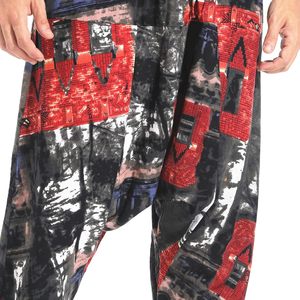 Pantalon cargo sauvage pour hommes coupe ample Y2K pantalon cordon de serrage pantalon de randonnée décontracté poche fermeture éclair conception pantalon droit - Product Image 4