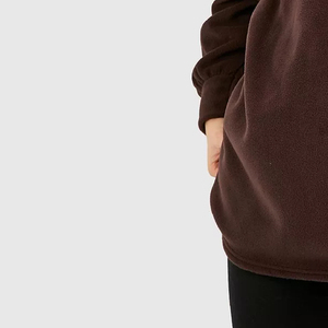 Sudadera con cuello levantado de gran tamaño y media cremallera para mujer de invierno de la mejor calidad, Sudadera con capucha impermeable transpirable antiarrugas a prueba de viento - Product Image 4