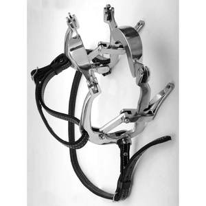 Espéculo Dental Millenium, mordaza profesional para boca de caballo, marco de acero inoxidable resistente, pantalones de cuero duraderos ajustables - Product Image 4