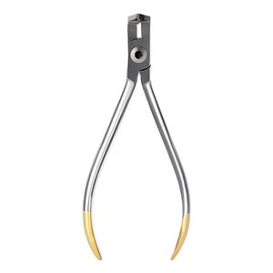 Pince à couper distale orthodontique professionnelle, poignée dorée TC, coupe-fil dentaire, maintien de sécurité, acier inoxydable, certifié CE - Product Image 2