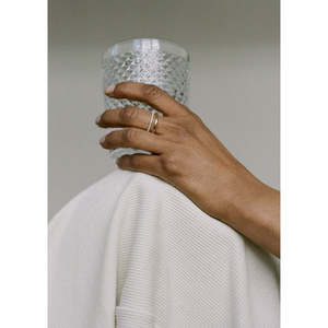 Pauline Ellipse & Dahlia Pav Diamond <b>Stack</b> <b>Ring</b> - Product Image 2