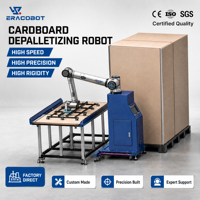 Karton Palet Sökme Kobotu 20kg Taşıma Kapasitesi 1845mm Erişim Mesafesi 6 Eksenli IP54 0.1mm Tekrarlanabilirlik Sistem Entegratörleri için CE ISO/TS 15066