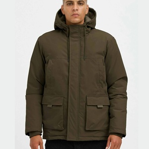OEM de diseño personalizado de diseño de moda desmontable capucha chaquetas al aire libre recortada abrigo de invierno Parka chaqueta acolchada para los hombres - Product Image 6
