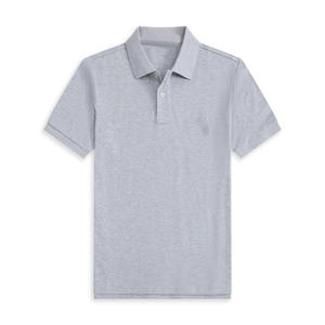 Polos à manches courtes en coton pour hommes, coupe ajustée, style sport classique avec col décontracté, polos tendance 100% coton pour hommes - Product Image 6