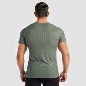 T-shirt de fitness long Green Power Rise en tissu tricoté 300g avec impression par sublimation – Modèle T-Shirts - Product Image 3