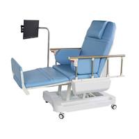 Chaise électrique de dialyse d'hémodialyse de Recliner de traitement direct de don de sang d'hôpital d'usine avec le système de contrôle central
