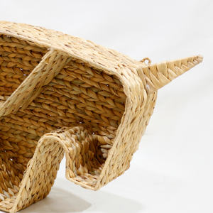 Estante de Almacenamiento de Jacinto de Agua Natural Hecho a Mano Ecológico, Artesanía Decorativa para Exhibición en Interiores del Hogar - Product Image 2