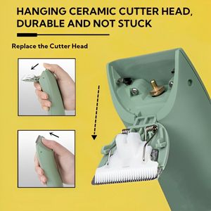 Lot de 2 lames de rechange en céramique et acier au carbone compatibles avec les tondeuses corporelles pour hommes, accessoires de toilettage corporel haut de gamme - Product Image 5