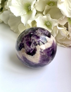 ควอตซ์คริสตัล Amethyst,ลูกบอลบำบัดธรรมชาติหินในฝันหินเรกิบำบัดแบบโบราณลูกบอลพื้นเมืองสำหรับผู้หญิง - Product Image 3