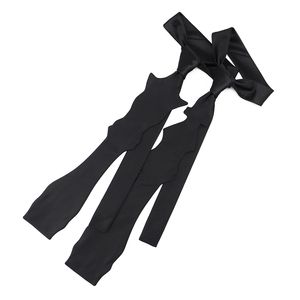 Corbatas Negras Sólidas Personalizadas, Corbatas Únicas con Diseño de Ajedrez Tejido en Jacquard, Corbata de Poliéster <span class=keywords><strong>para</strong></span> Hombre - Product Image 1