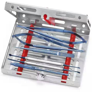 Instrumentos de Microcirugía Periodontal PISSCO, Kit de Cirugía Periodontal Dental para Microprocedimientos, Herramientas Microperiodontales, 6 Piezas - Product Image 1
