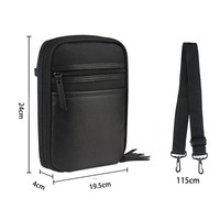 Sac bandoulière unisexe Erni Sports en cuir véritable 30-40L avec plusieurs poches zippées, compartiment antivol pour ordinateur, idéal pour les voyages