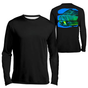 Camiseta de Pesca Unisex con Estampado Gráfico de Peces, Protección Solar UPF 50+, Compresión, Manga Larga, para Actividades al Aire Libre, Sublimación - Product Image 3