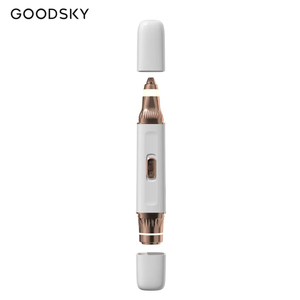 GOODSKY Rasoir Électrique Rechargeable 2-en-1 et Tondeuse à Sourcils pour <span class=keywords><strong>Femme</strong></span> – Portable, Sans Fil, pour le Corps et les Lèvres - Product Image 1