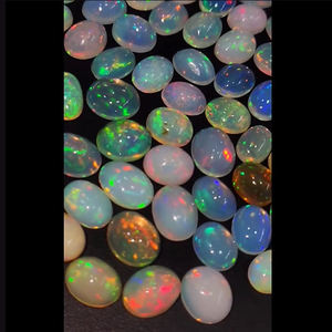 210 pièces d'opale éthiopienne naturelle 7x5mm 8x6mm 9x7mm 10x8mm 11x9mm Cabochon ovale 304 Cts Lot Iroc ventes pierres précieuses en vrac US $576 - Product Image 3