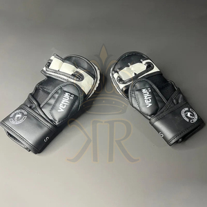 Guantes de boxeo MMA profesionales, saco de arena de medio dedo, guantes de entrenamiento de Karate Muay Thai para hombres y mujeres, Equipo de Boxeo grueso - Product Image 5