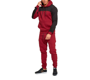 Ropa deportiva de calidad premium para hombre, chándal de algodón 100%, conjunto de dos piezas, nuevo estilo, cortavientos, ropa informal transpirable activa - Product Image 1